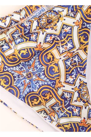 Brazilian bikini with majolica pattern Aram Capri | ACBK049ARANCIOMAIOLICA